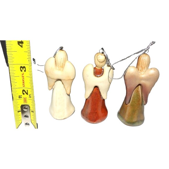 Home Interiors Roma Downey Vintage Retired 3 Ceramic Angel Ornaments in Box - Picture 3 of 6